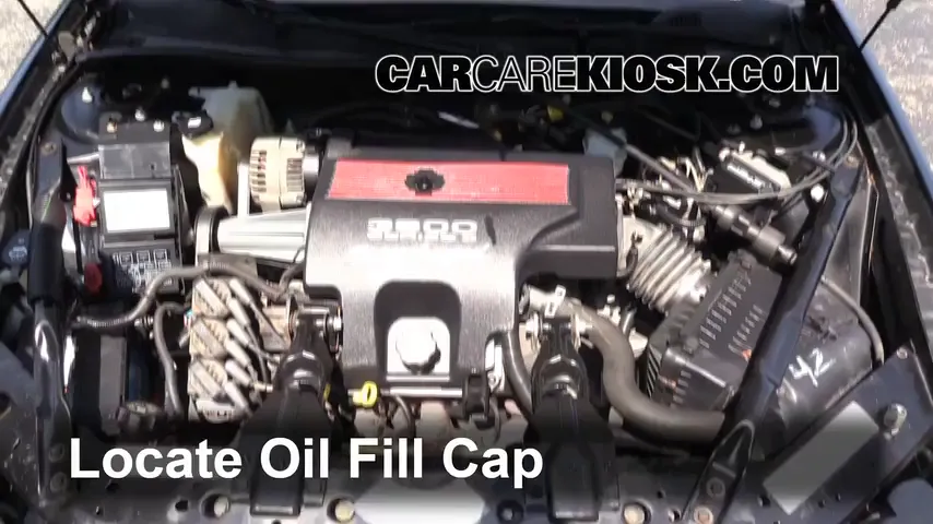 2004 Chevrolet Impala SS 3.8L V6 Supercharged Aceite Agregar aceite